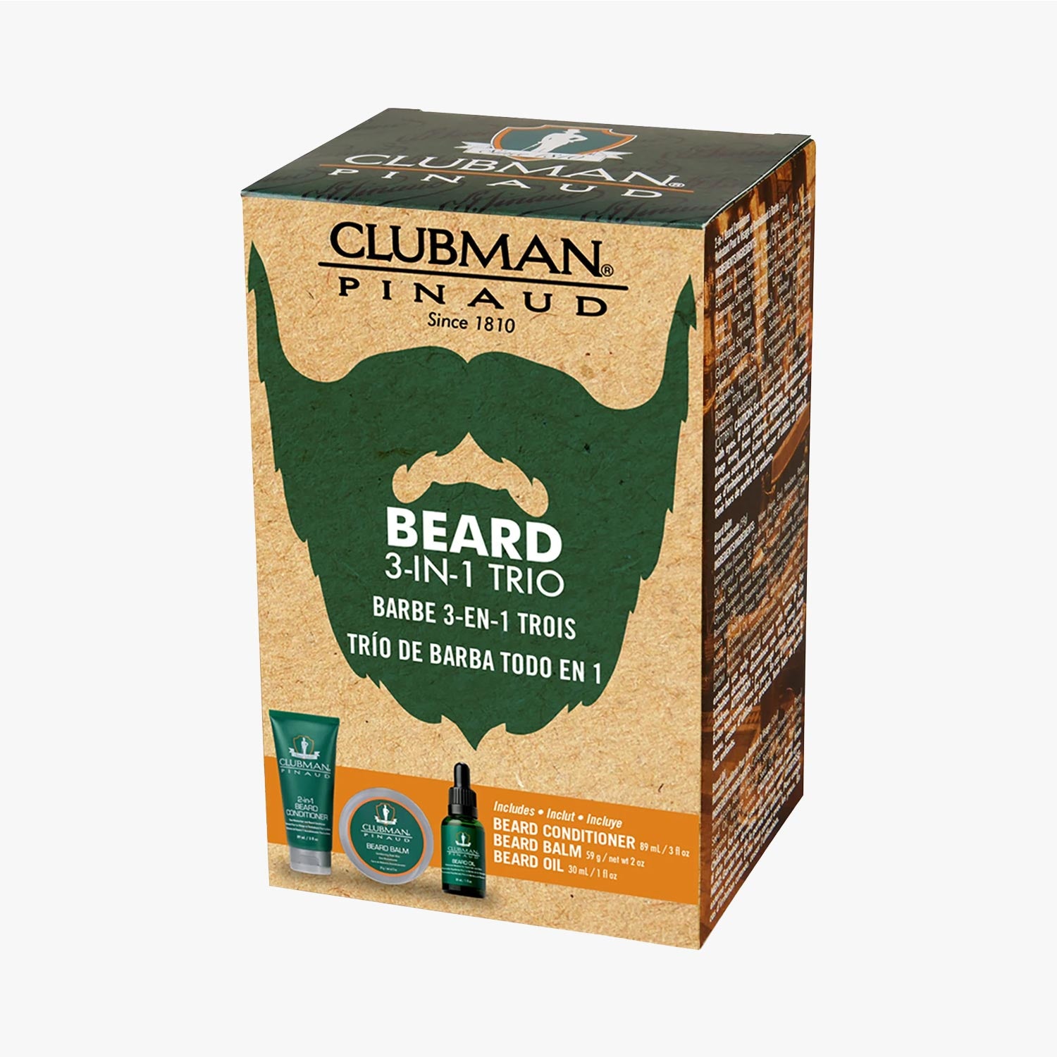 CLUBMAN PINAUD Bartpflegeset 3-in-1 Beard Trio