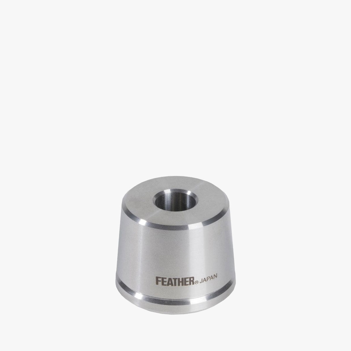 FEATHER Rasierhobel AS-D2S Edelstahl mit Ständer