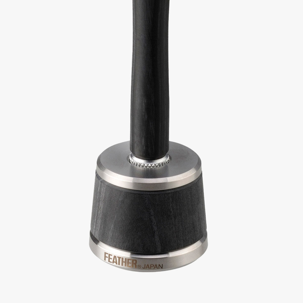 FEATHER Rasierhobel WS-D2S Holz/Edelstahl mit Ständer