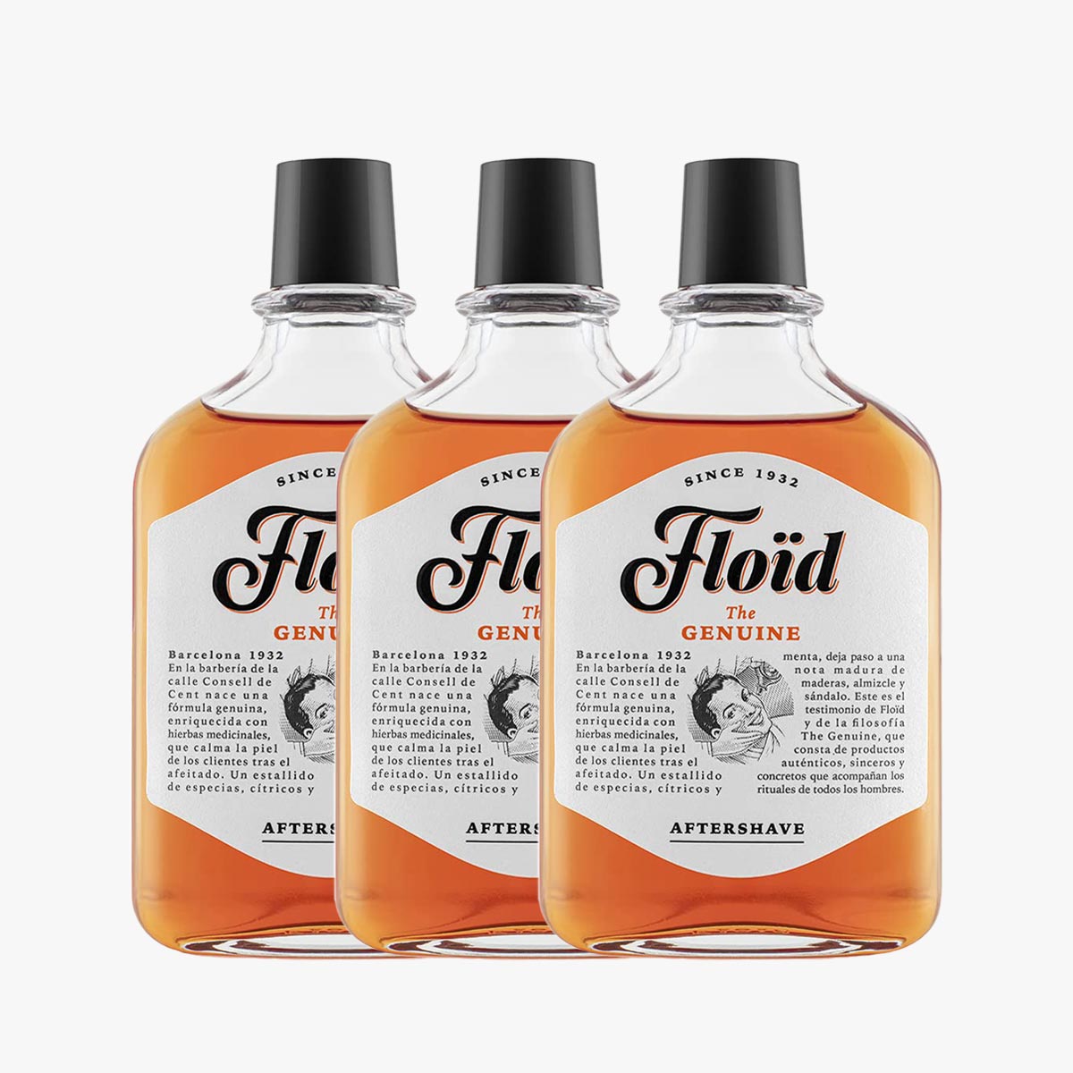 FLOID Aftershave The Genuine Dreierpack 3 x 150ml