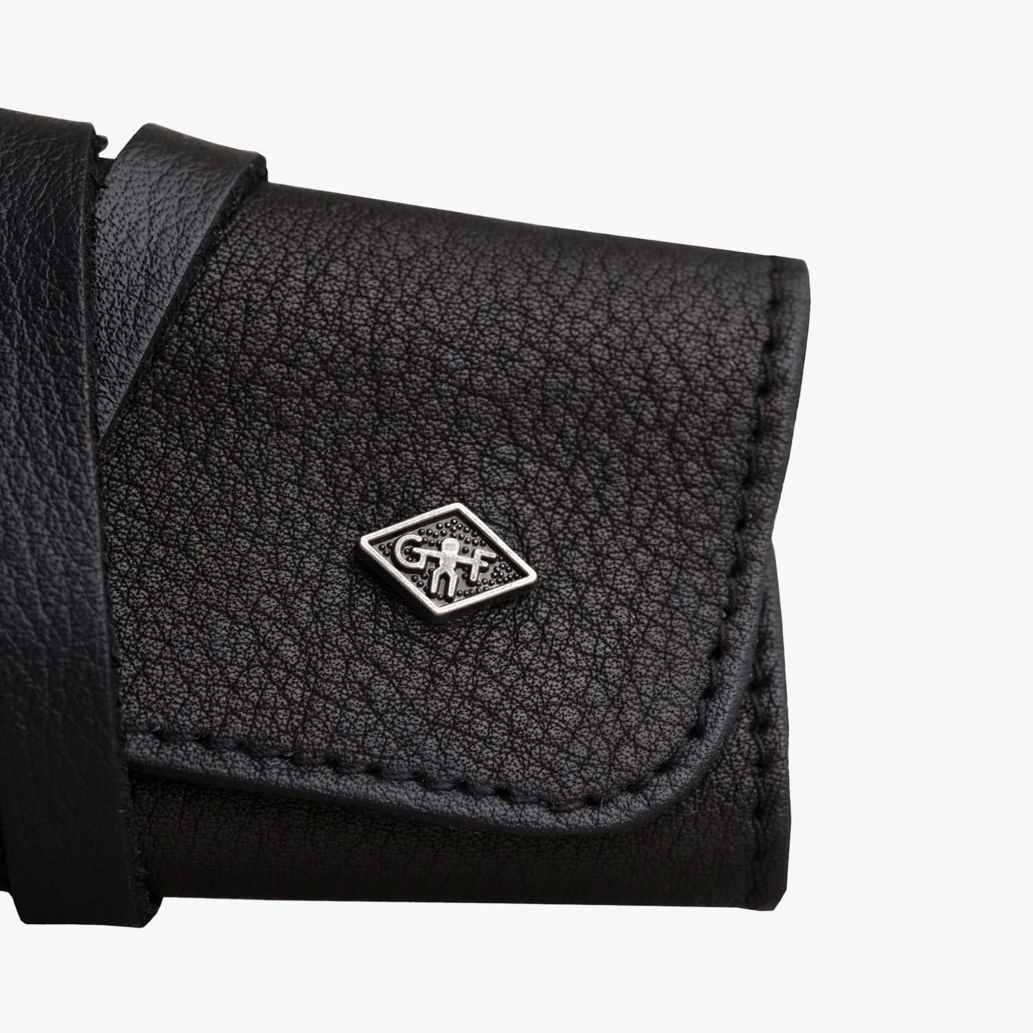 G&F TIMOR Rasiermesser-Rolltasche, Wildleder schwarz