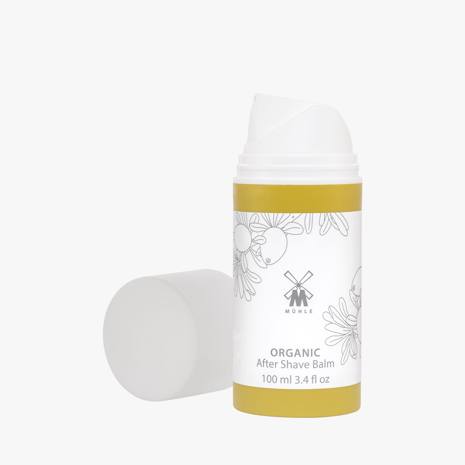 MÜHLE Aftershave Balsam Organic, Pumpspender 100ml geöffnet