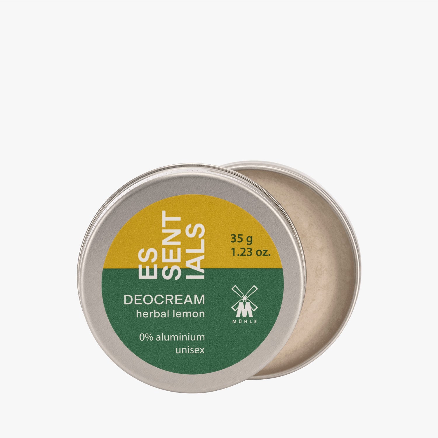 MÜHLE Deocreme Essentials Serie, Tiegel 35g, mit natürlichen Wirkstoffen