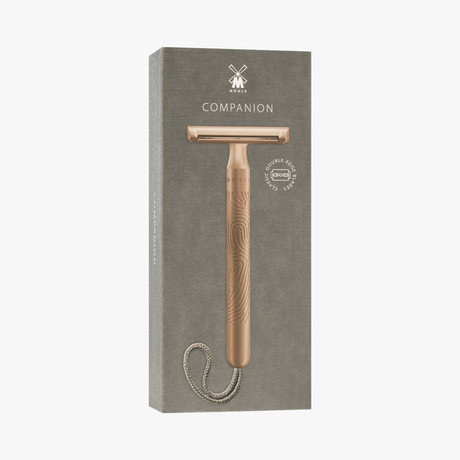 MÜHLE Rasierhobel Companion für Körper & Gesicht, Edition Roségold matt
