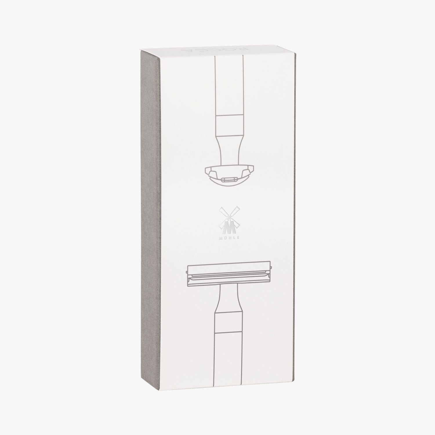 MÜHLE Rasierhobel Rocca R96 Edelstahl schwarz, geschlossener Kamm