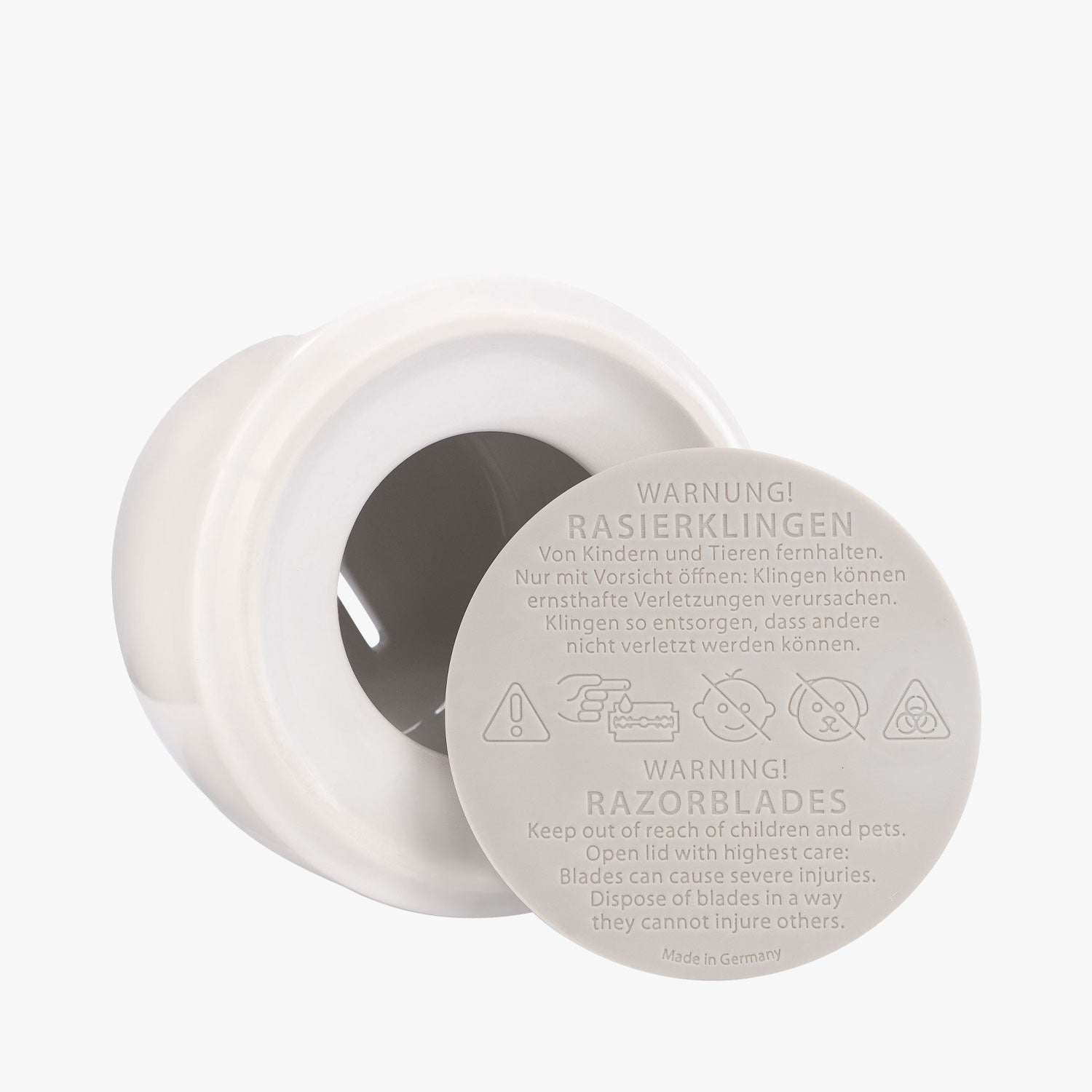 MÜHLE Klingensammler Porzellan, für benutzte Rasierklingen