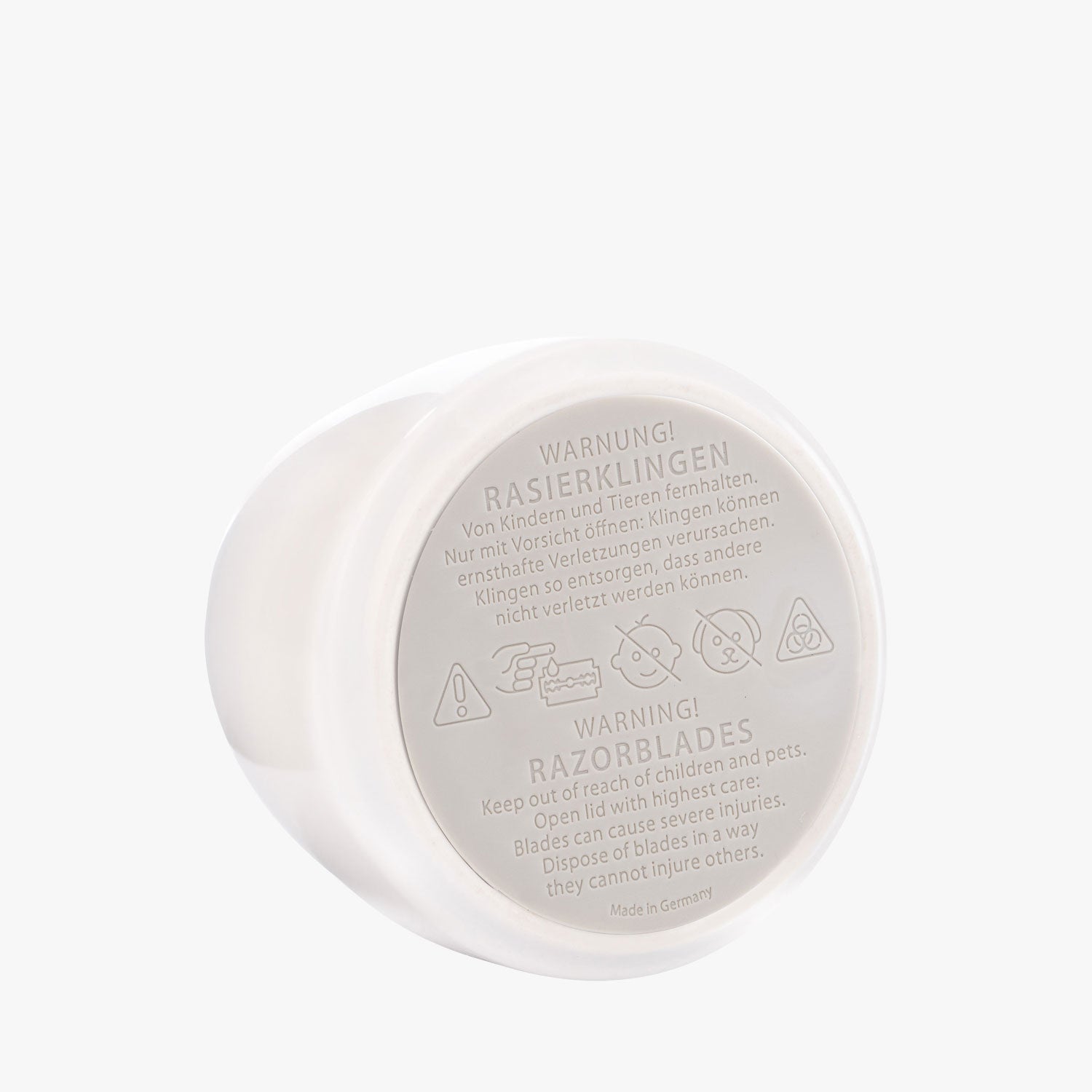 MÜHLE Klingensammler Porzellan, für benutzte Rasierklingen