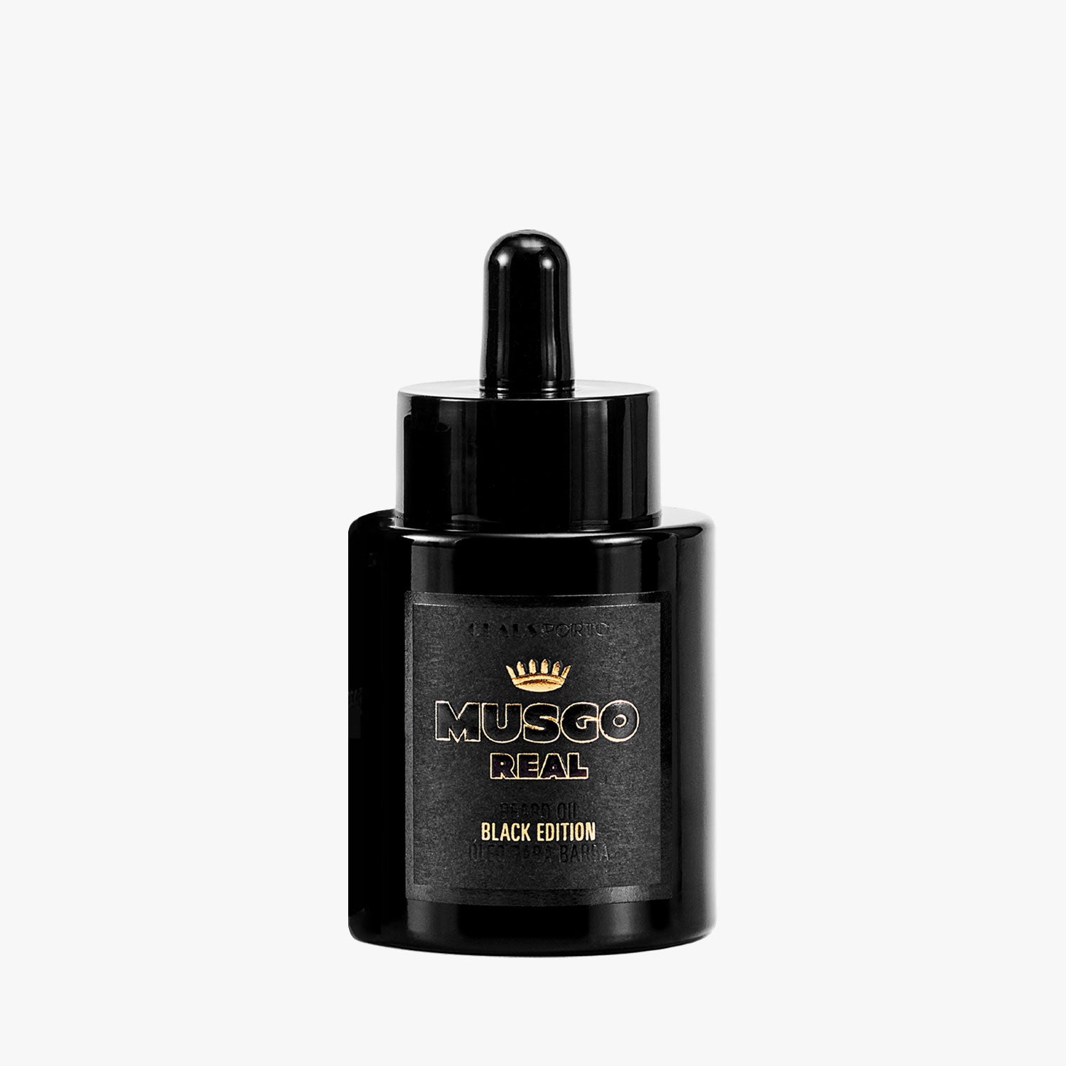 MUSGO REAL Bartöl Black Edition Glasflasche mit Pipette 30ml