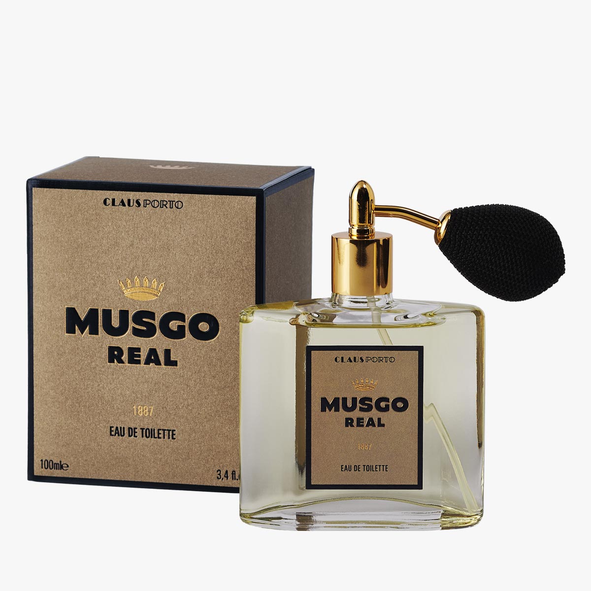 MUSGO REAL Eau de Toilette 1887 Ballonzerstäuber 100ml mit hochwertiger Box