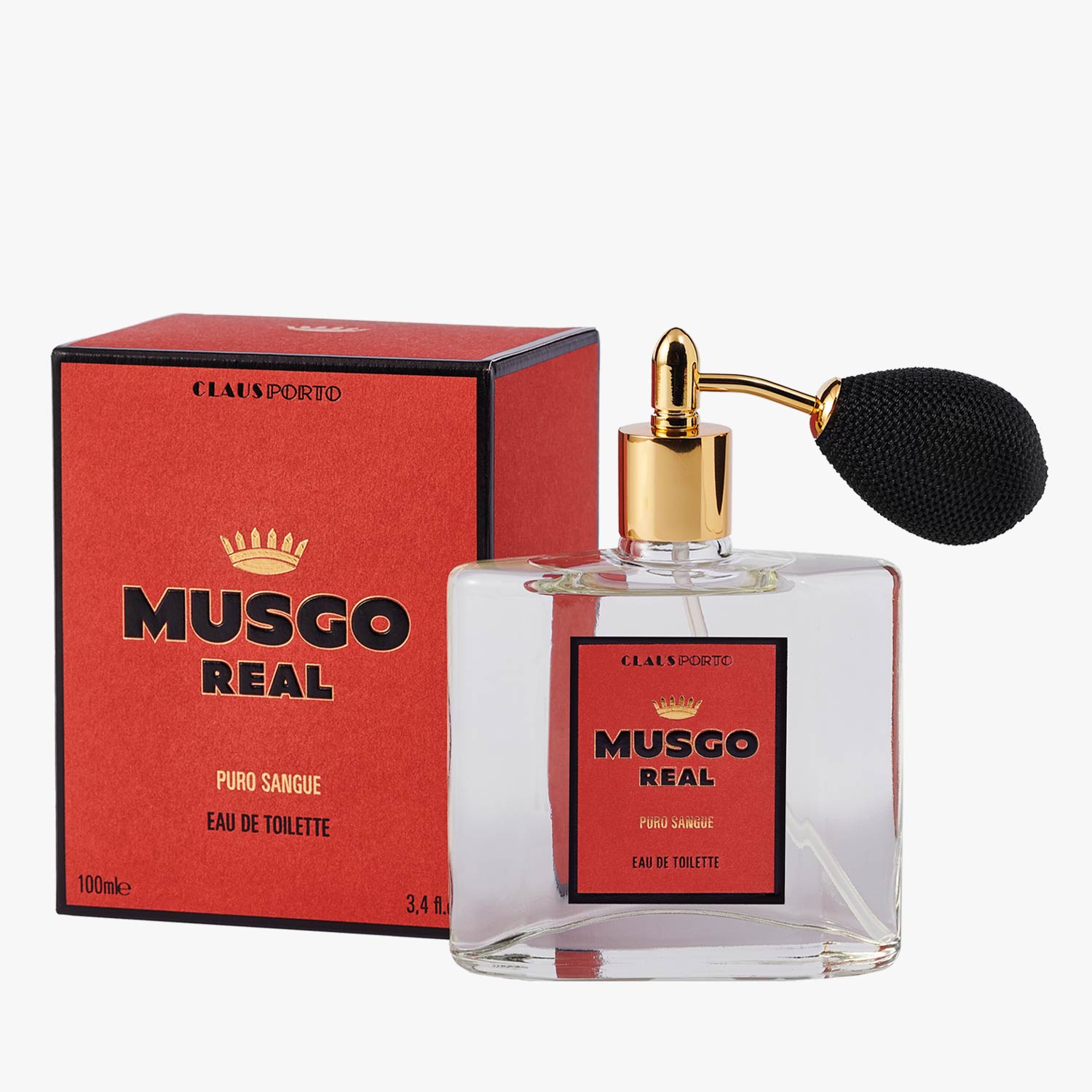 MUSGO REAL Eau de Toilette Puro Sangue Ballonzerstäuber 100ml mit hochwertiger Box