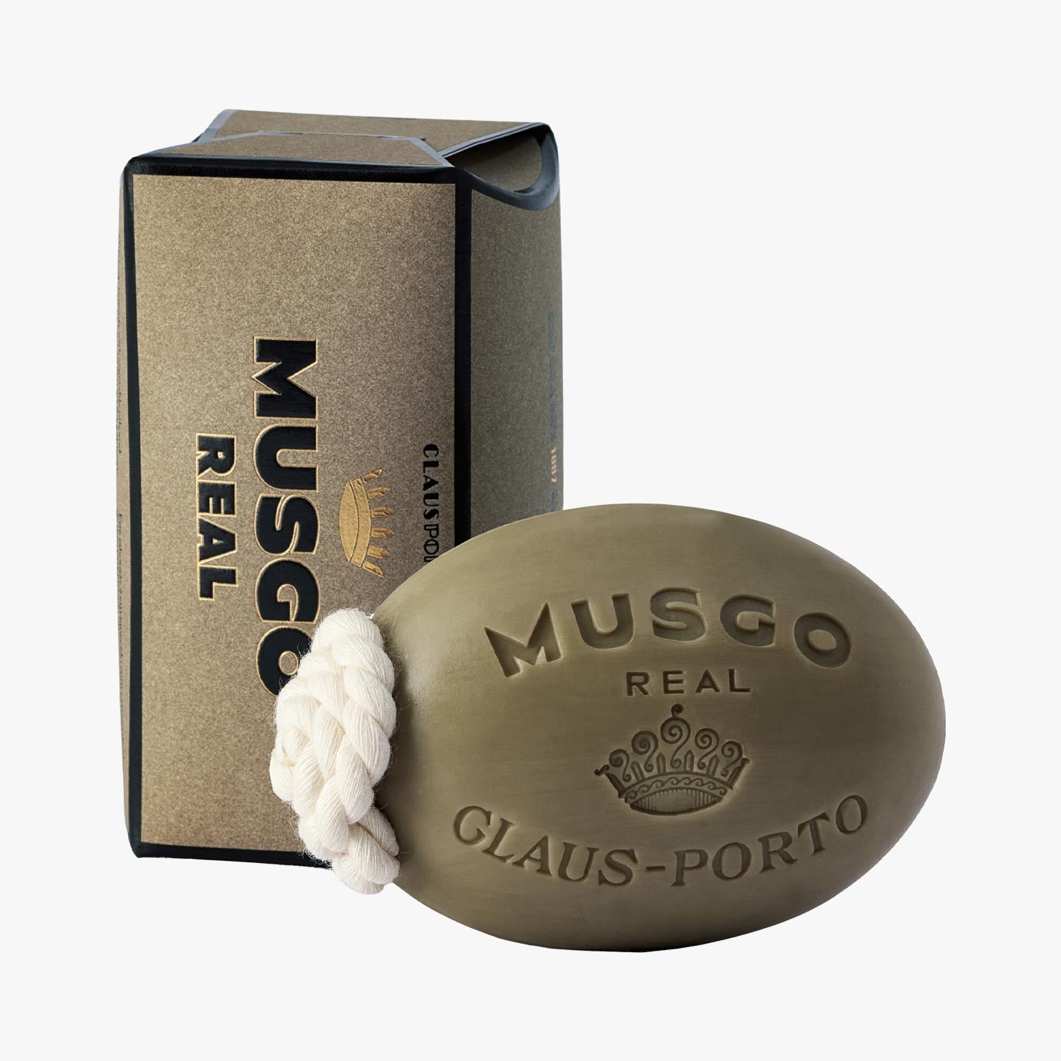 MUSGO REAL Körperseife am Seil 1887 190g in hochwertiger Box