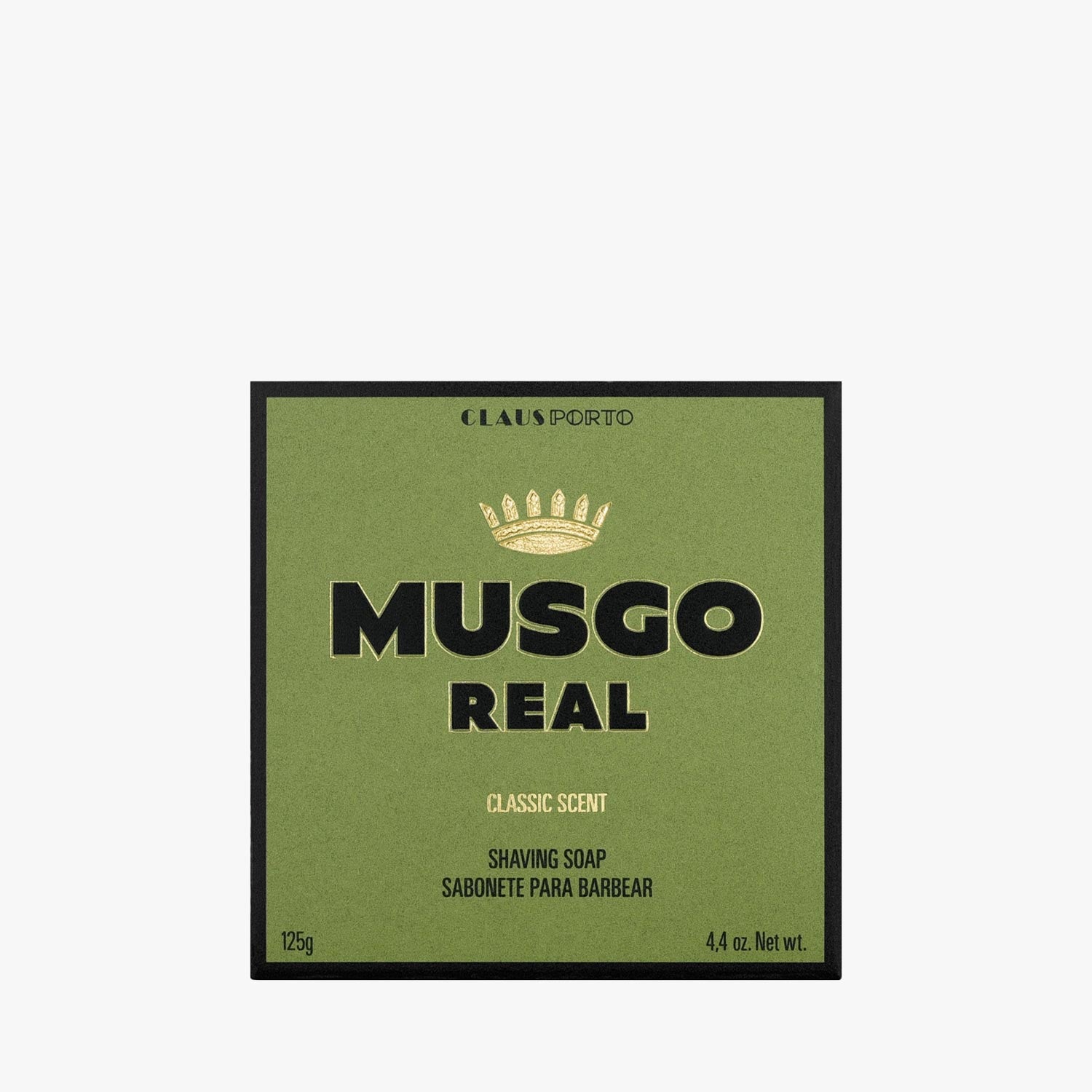 MUSGO REAL Rasierseife Classic Scent Box 125g