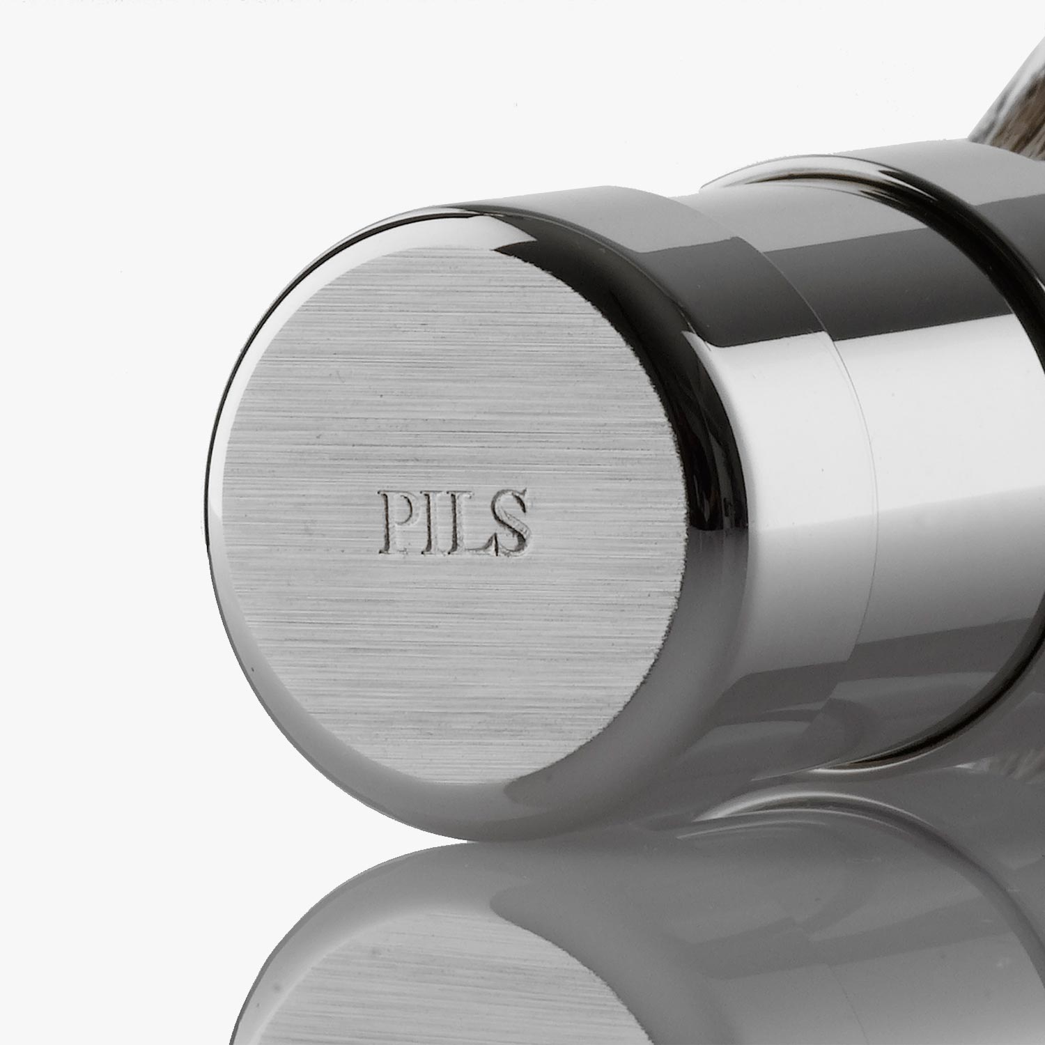 PILS Rasierpinsel 101RSE21, Schwarzer Dachs 21mm, Edelstahl mattiert