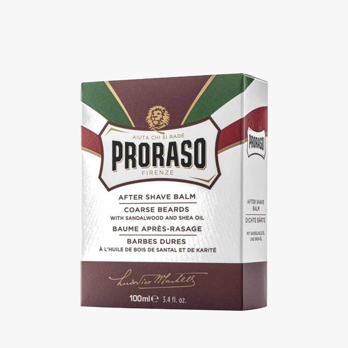 PRORASO Aftershave Balsam Red Nourish Glasflasche 100ml