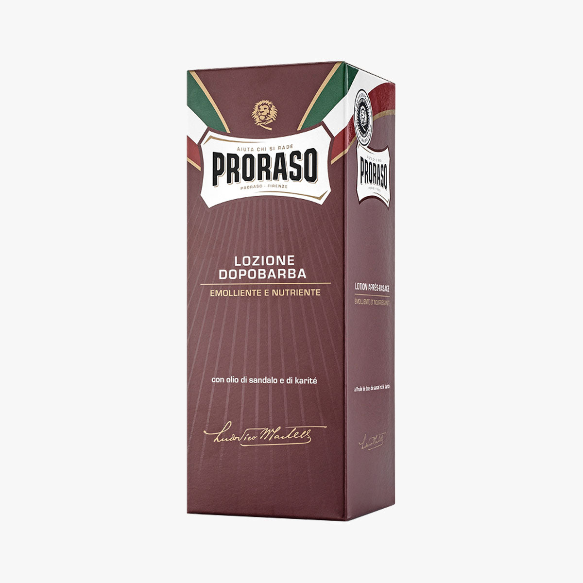 PRORASO Aftershave Lotion Red Nourish Glasflasche 400ml