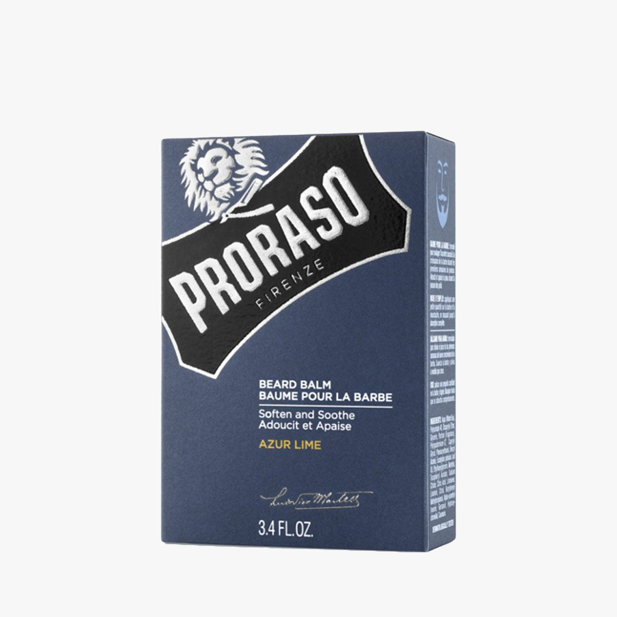 PRORASO Bartbalsam Azur Lime Glasflasche 100ml