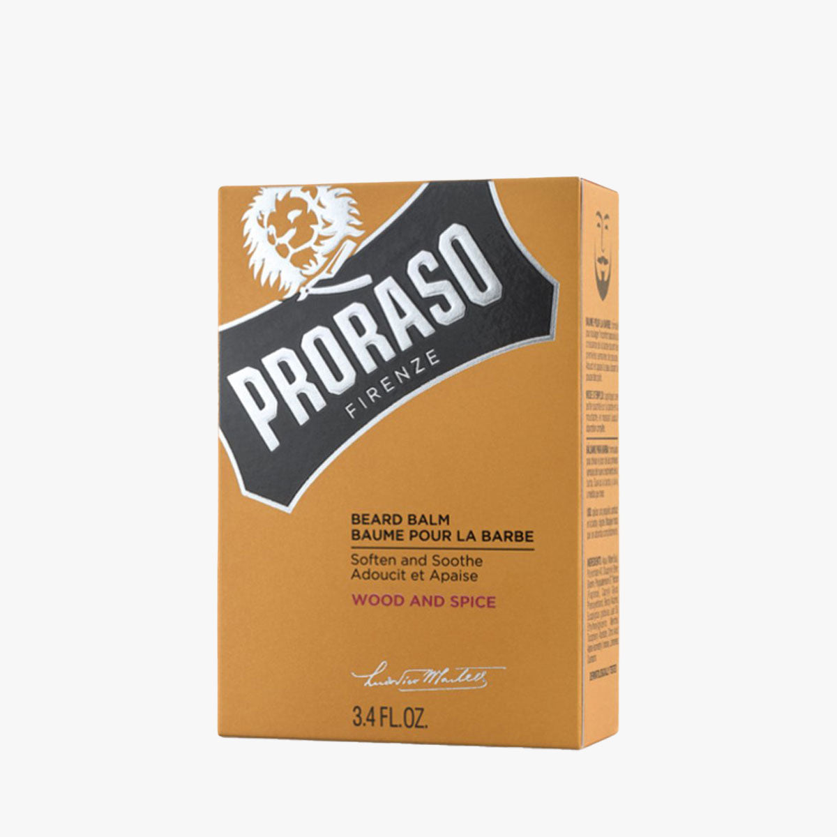 PRORASO Bartbalsam Wood & Spice Glasflasche 100ml