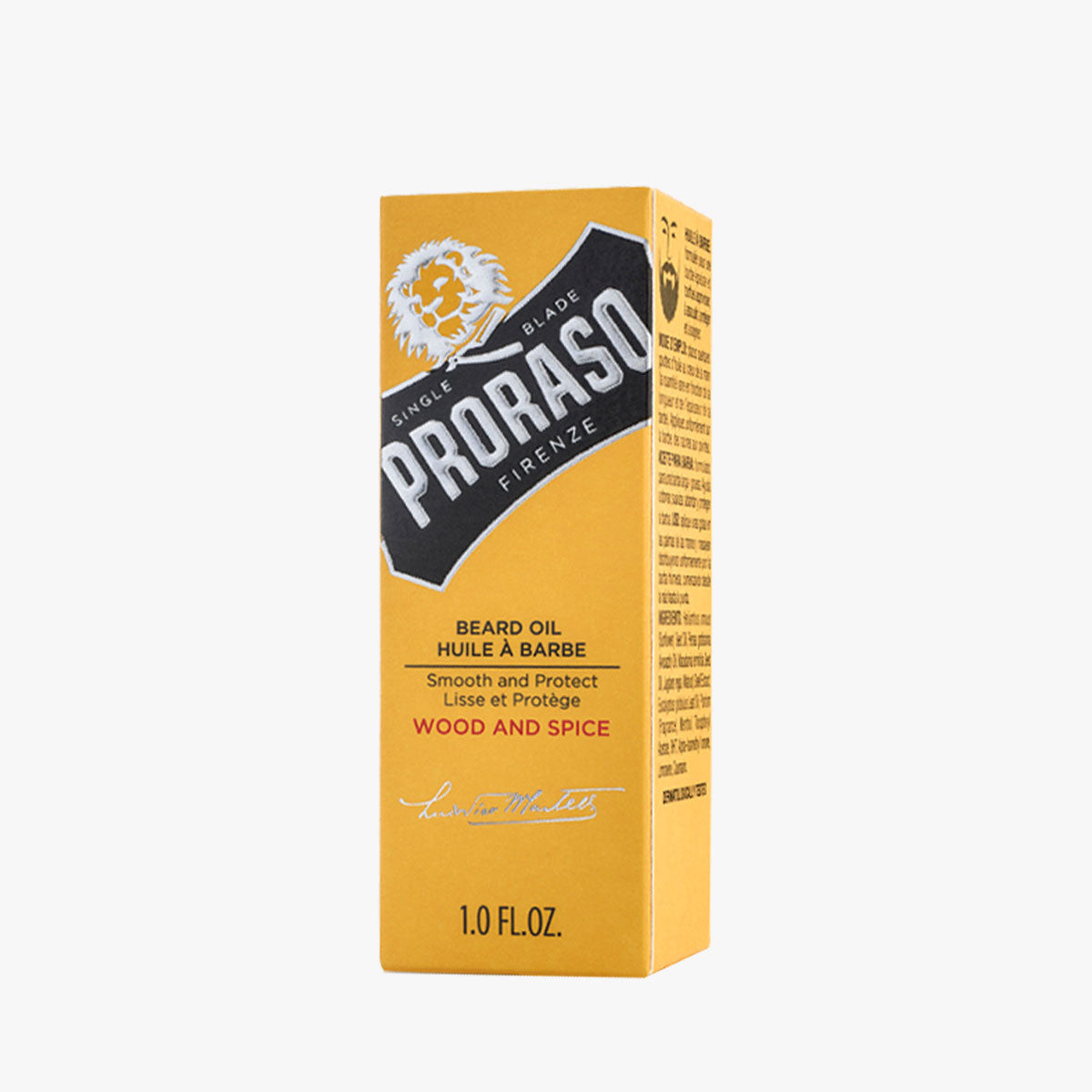 PRORASO Bartöl Wood & Spice Glasflasche mit Pipette 30ml