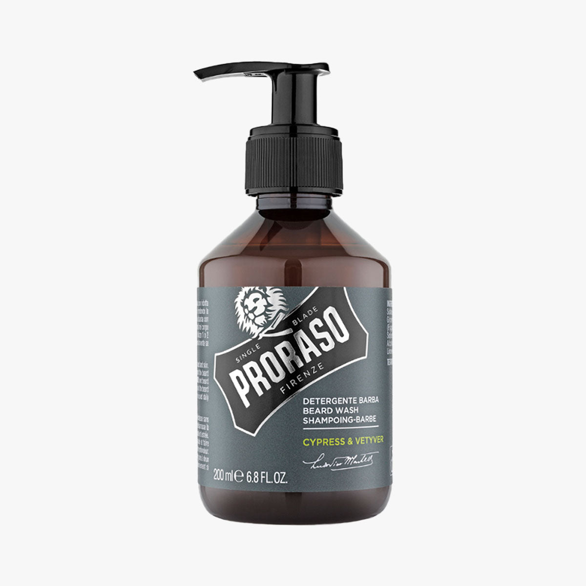 PRORASO Bartshampoo Cypress & Vetyver Pumpspender 200ml