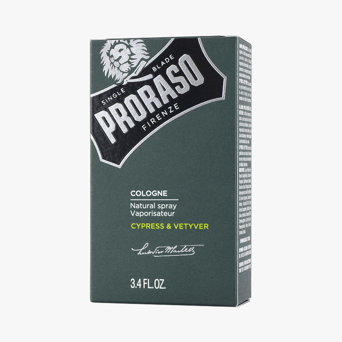 PRORASO Eau de Cologne Cypress & Vetyver Sprühflakon 100ml