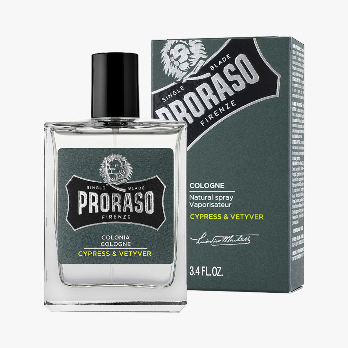 PRORASO Eau de Cologne Cypress & Vetyver Sprühflakon 100ml