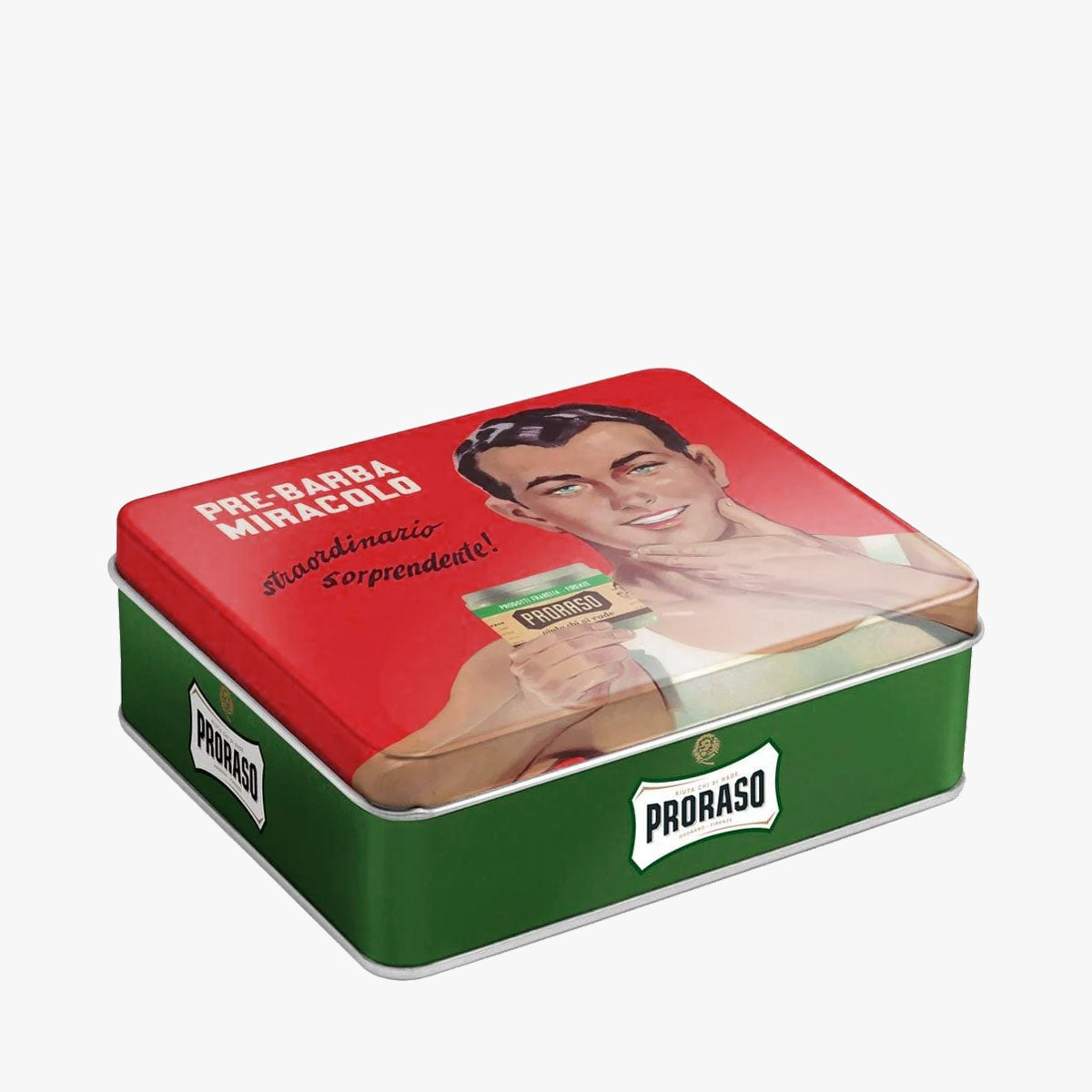 PRORASO Geschenkset Green Refresh, Vintage Selection Gino X3, Detailansicht Box