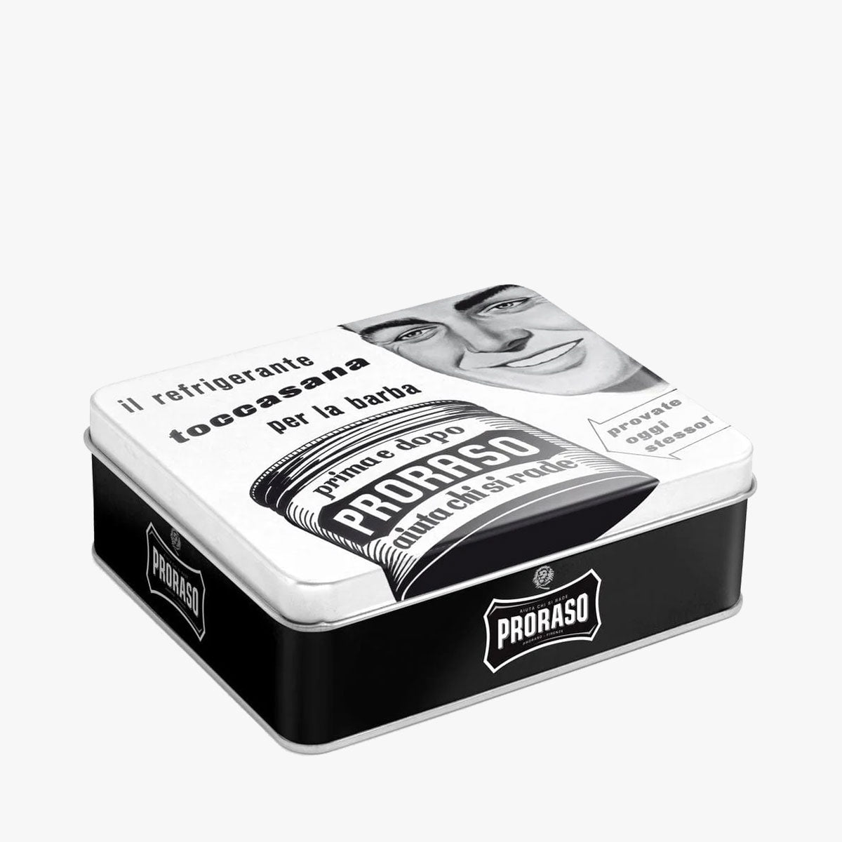 PRORASO Geschenkset White Sensitive, Vintage Selection Toccasana X3, Detailansicht Box