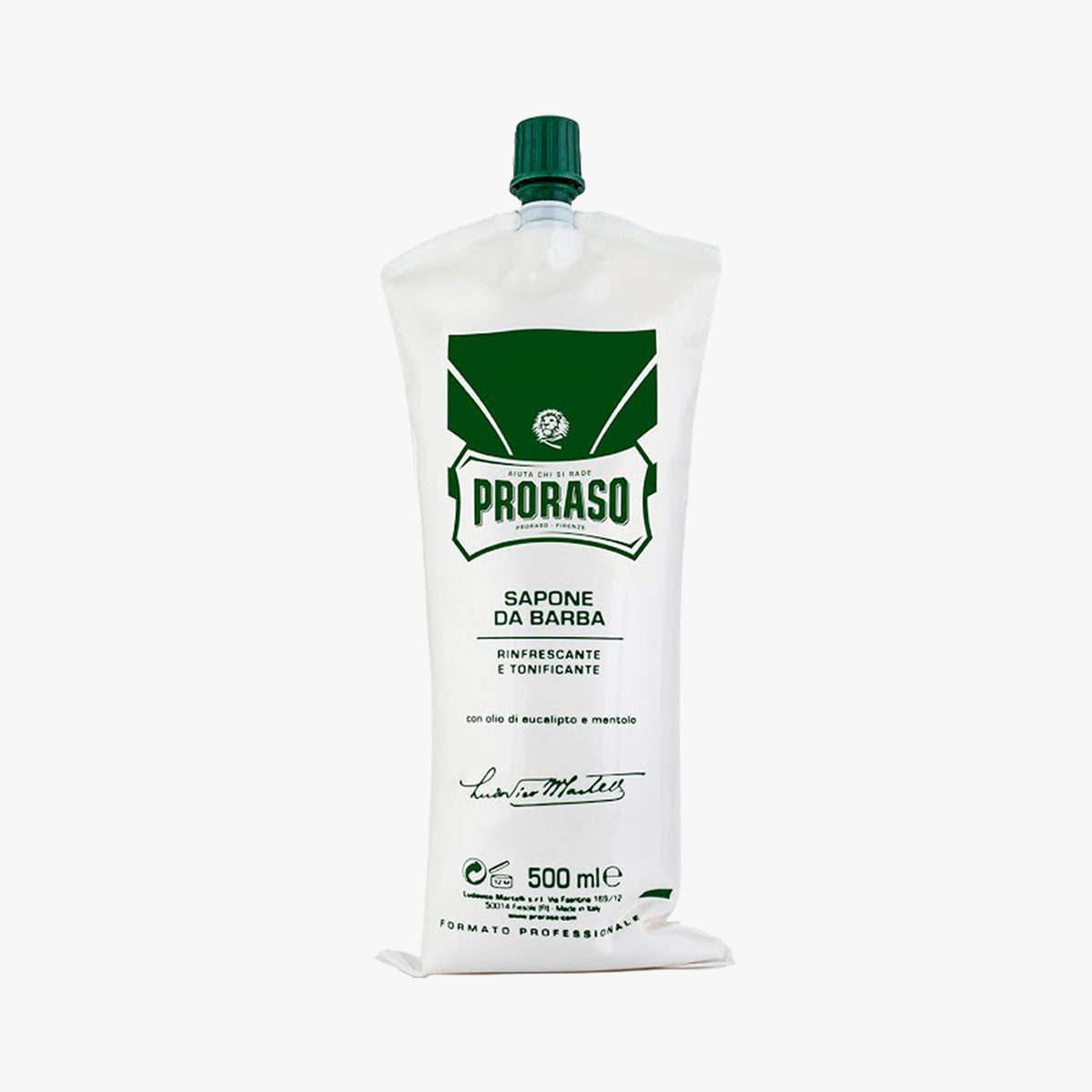 Proraso Rasiercreme Green Refresh Barber Size Tube 500 ml