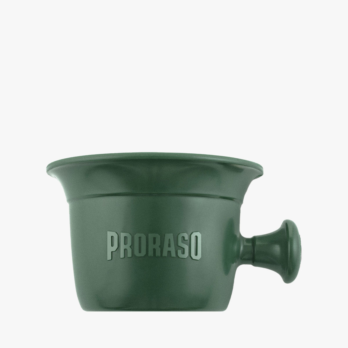 Proraso Rasierschale mit Griff, grüner Kunststoff