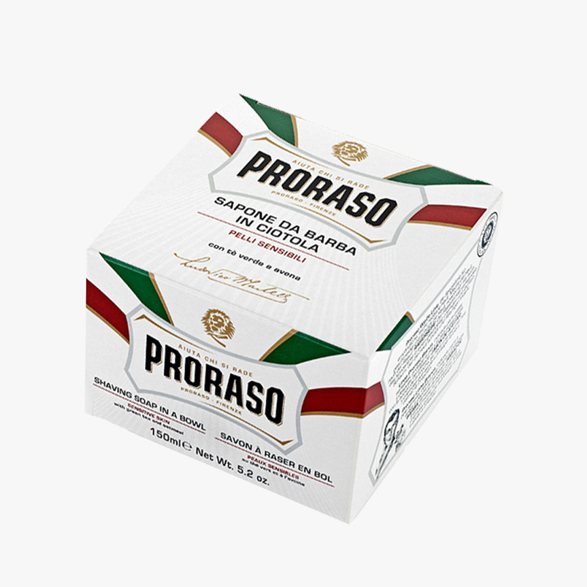 PRORASO Rasierseife White Sensitive Tiegel 150ml