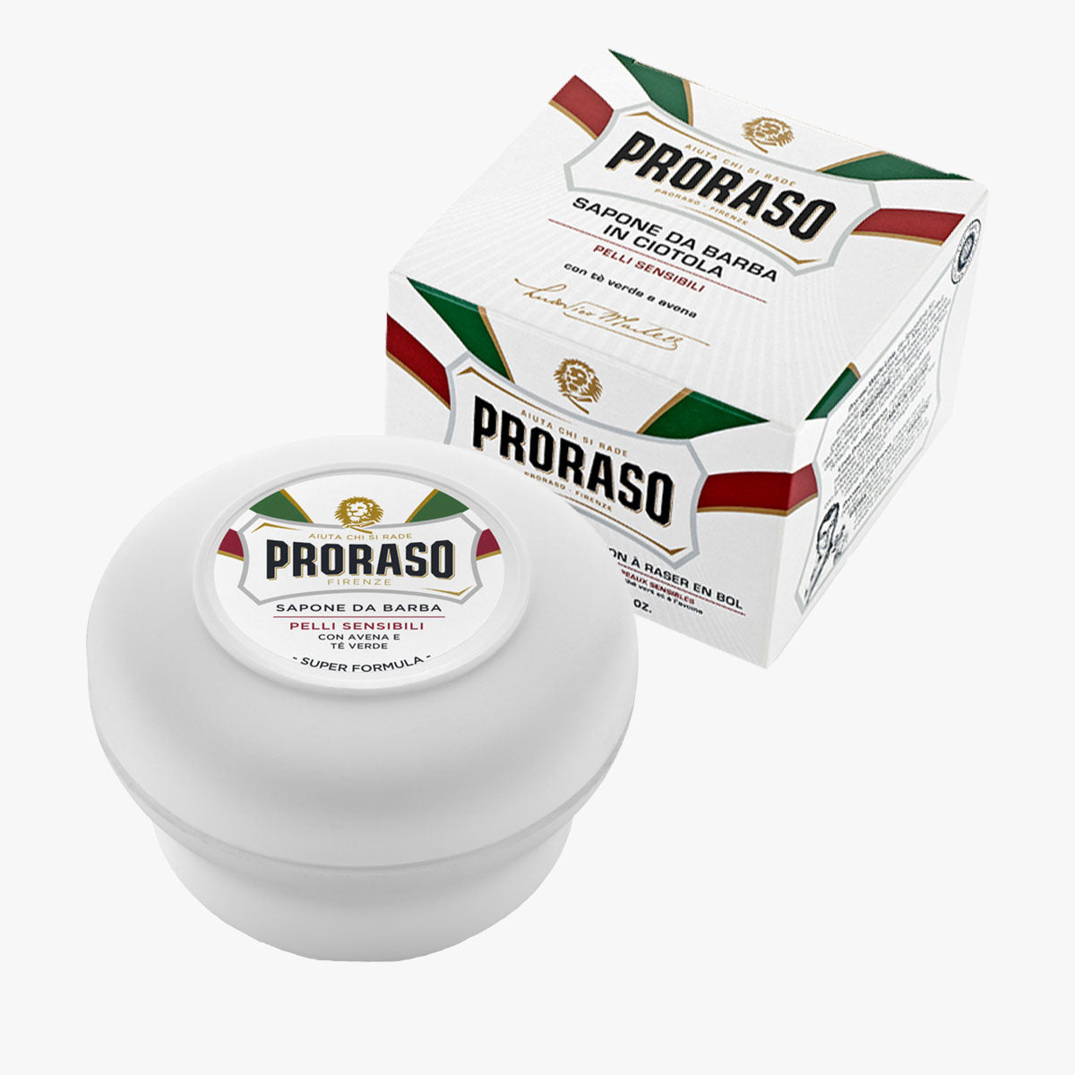 PRORASO Rasierseife White Sensitive Tiegel 150ml