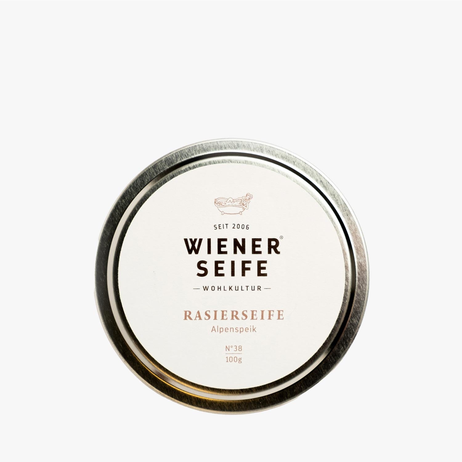 WIENER SEIFE Rasierseife Alpenspeik Runddose 100g