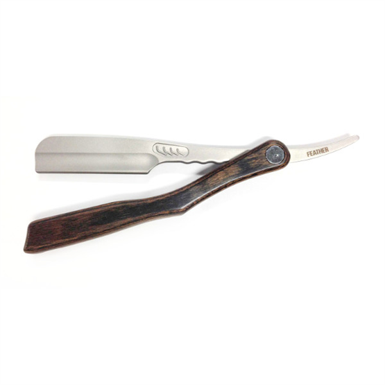 FEATHER Rasiermesser Artist Club SS (Holzgriff)