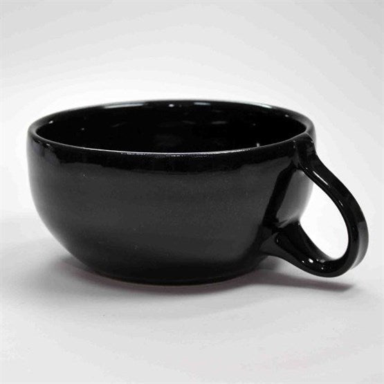 Schwarzweisskeramik Rasier-Mug, Modell CLASSIC, Farbe SCHWARZ
