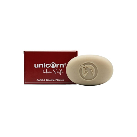 Unicorn® Apfel-Haarseife mit Goethepflanze 16g