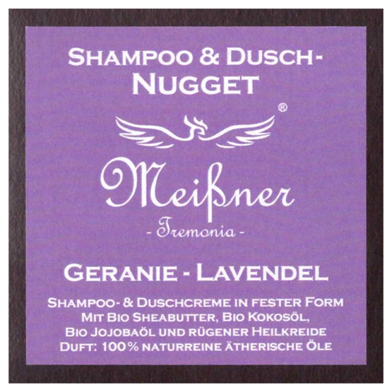 Meißner Duschnuggets 'Geranie - Lavendel' 95g