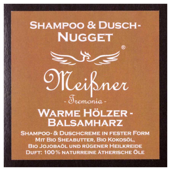 Meißner Duschnuggets 'Warme Hölzer-Balsamharz' 95g