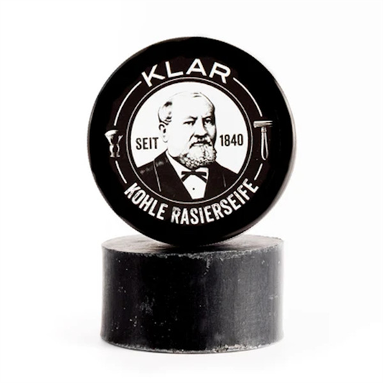 KLAR Rasierseife 'Kohle' 110g (mit Aktivkohle)