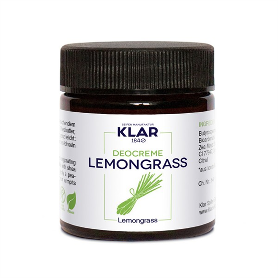 KLAR Deocreme 30ml 'Lemongrass'