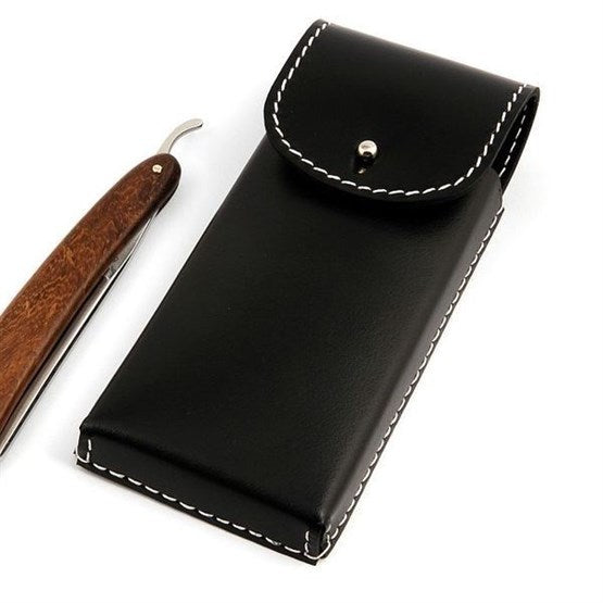G+F Rasiermesser-Etui aus Rindleder, für 2 Messer