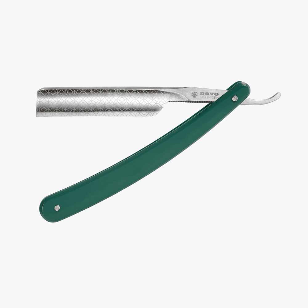DOVO Rasiermesser Runde Sache 5/8" Acrylgriff grün