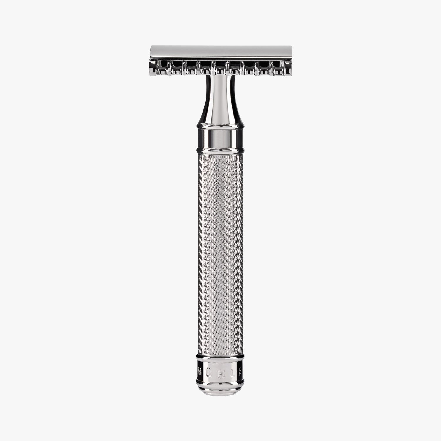 MÜHLE Rasierhobel Traditional R41 Grande Metall verchromt, offener Kamm