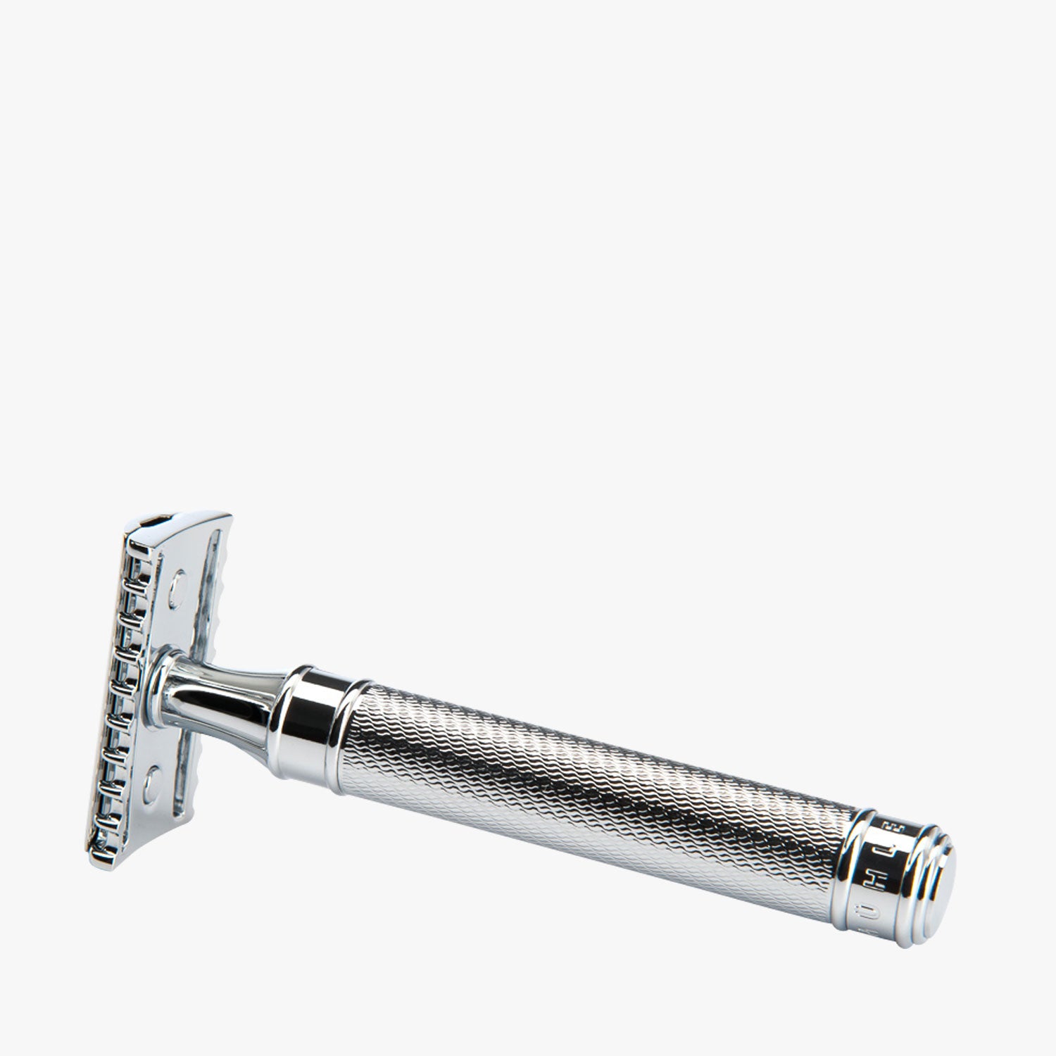 MÜHLE Rasierhobel Traditional R41 Grande Metall verchromt, offener Kamm, liegend