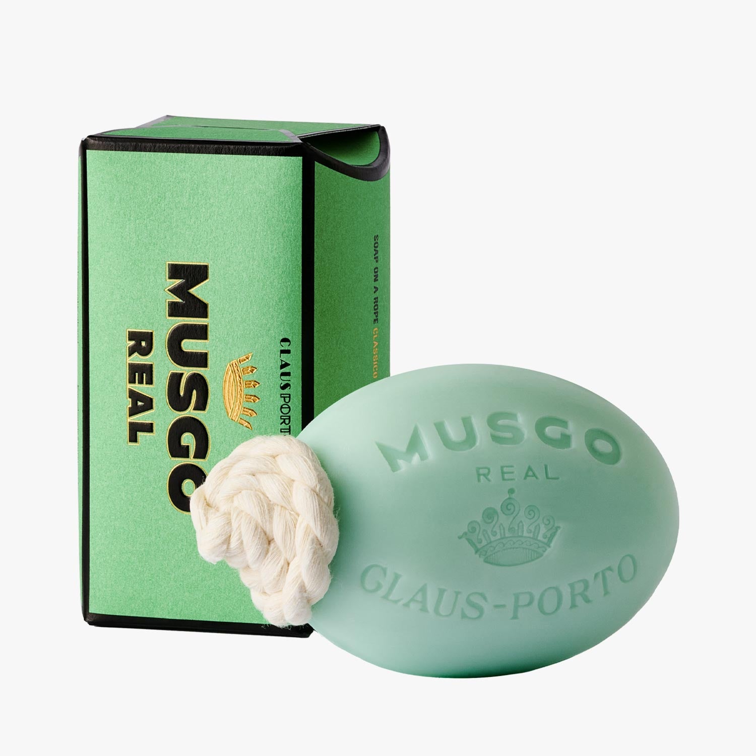 MUSGO REAL Körperseife am Seil Classico 22 mit hochwertiger Box