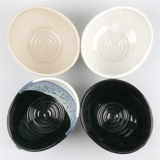 Schwarzweisskeramik Rasier-Mug, Modell FREESTYLE, Farbe SW Mix